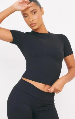 PrettyLittleThing Workout Tops*Sculpt Longline Short Sleeve Gym Top