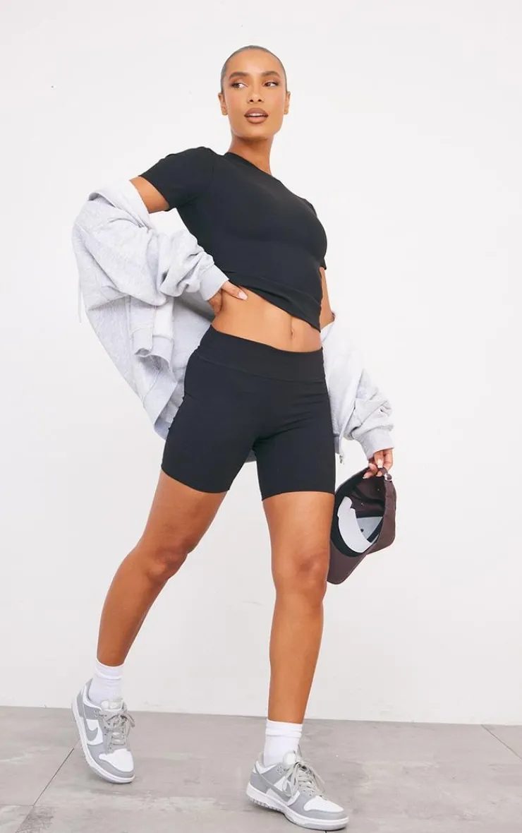 PrettyLittleThing Workout Tops*Sculpt Longline Short Sleeve Gym Top