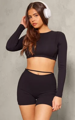 PrettyLittleThing Workout Tops*Sculpt Seam Detail Gym Top