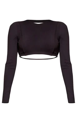 PrettyLittleThing Workout Tops*Sculpt Seam Detail Gym Top