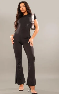 PrettyLittleThing Snatched*Sculpt Short Sleeve Jumpsuit