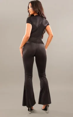 PrettyLittleThing Snatched*Sculpt Short Sleeve Jumpsuit