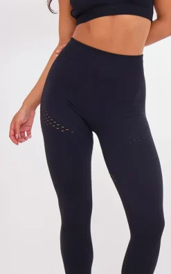 PrettyLittleThing Seamless Gym Wear*Seamless Distressed Panel Leggings