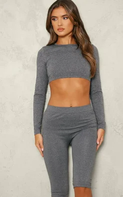 PrettyLittleThing Seamless Gym Wear*Seamless Melange High Waist Capri Leggings