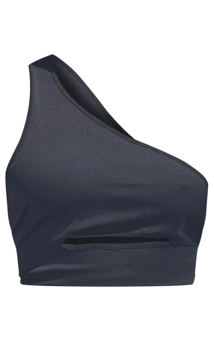 PrettyLittleThing Sports Bras*Seamless One Shoulder Crop Gym Top