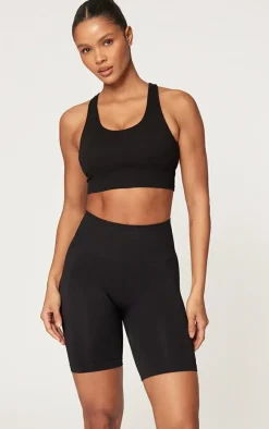 PrettyLittleThing Gym Shorts*Seamless Ruched Bum Bike Shorts