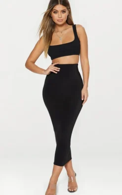 Second Skin Slinky Midaxi Skirt-PrettyLittleThing Discount