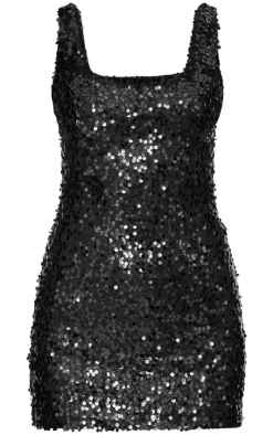 Sequin Side Cut Out Strappy Bodycon Dress-PrettyLittleThing Outlet