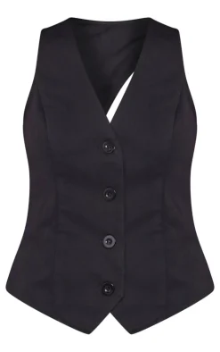 PrettyLittleThing Sleeveless Tops*Side Tie Vest