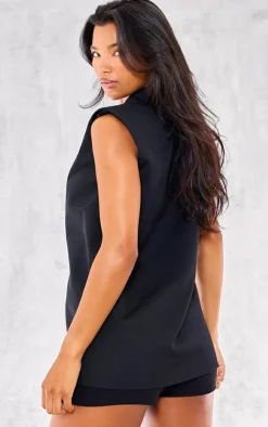 PrettyLittleThing Sleeveless Tops*Sleeveless Longline Vest