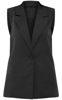 PrettyLittleThing Sleeveless Tops*Sleeveless Longline Vest