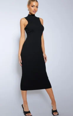 Sleeveless Rib Knit Midaxi Bodycon Dress-PrettyLittleThing New