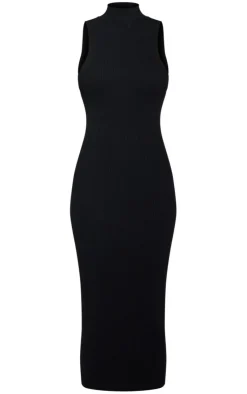Sleeveless Rib Knit Midaxi Bodycon Dress-PrettyLittleThing New