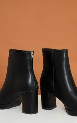 PrettyLittleThing Platforms*Slight Platform Basic Heeled Ankle Boots