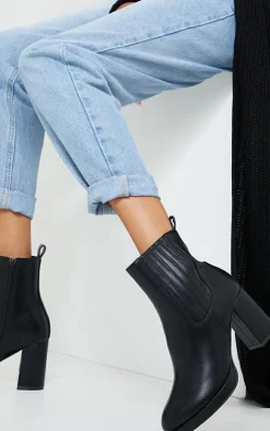 PrettyLittleThing Platforms*Slight Platform Chelsea Basic Heeled Ankle Boots