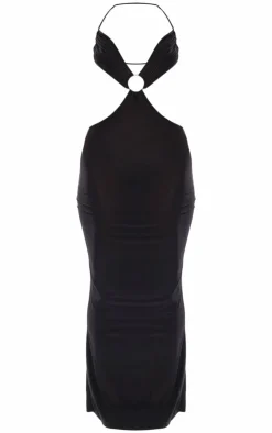 Slinky Cut Out Halterneck Maxi Dress-PrettyLittleThing Best
