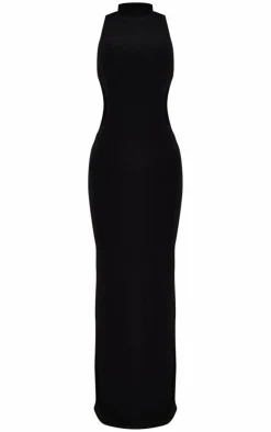 Slinky Extreme Cross Back Trim Detail Maxi Dress-PrettyLittleThing Sale
