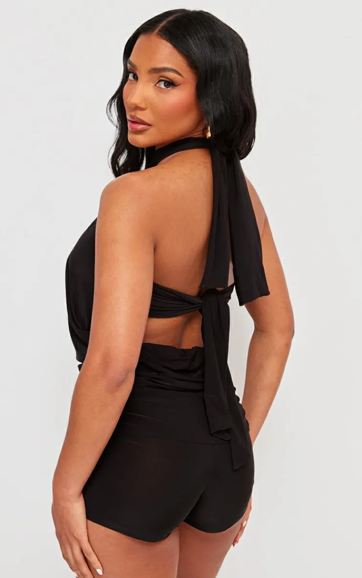 PrettyLittleThing Unitards*Slinky Halterneck Unitard