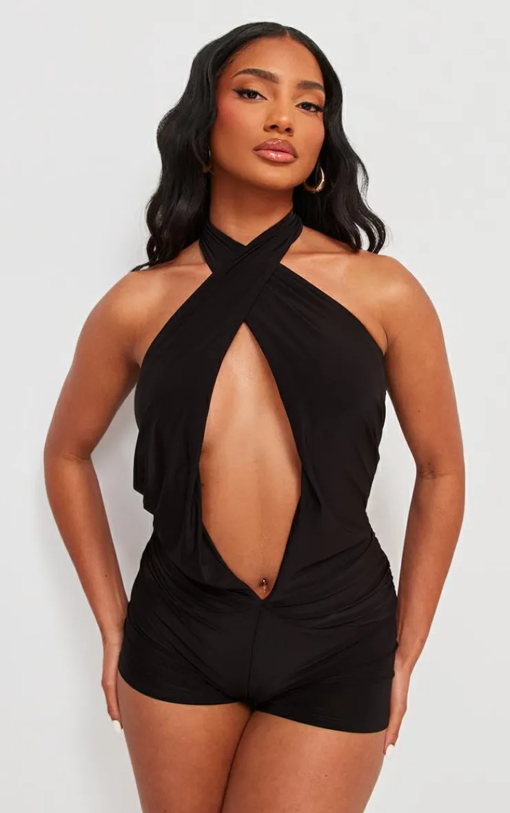 PrettyLittleThing Unitards*Slinky Halterneck Unitard