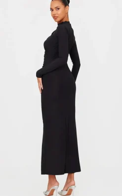 Slinky Long Sleeve Maxi Dress-PrettyLittleThing Discount