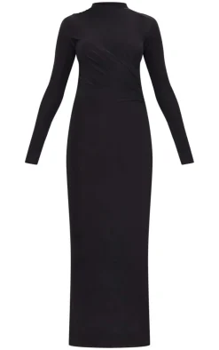 Slinky Long Sleeve Maxi Dress-PrettyLittleThing Discount
