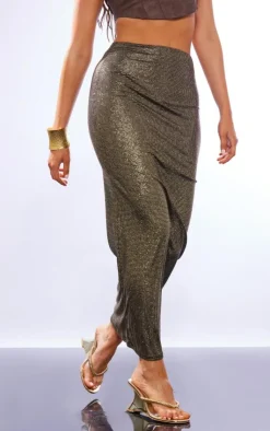 PrettyLittleThing Christmas Shop*Slinky Sequin Maxi Skirt