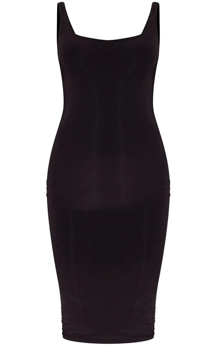 Slinky Strappy Midi Dress-PrettyLittleThing Best