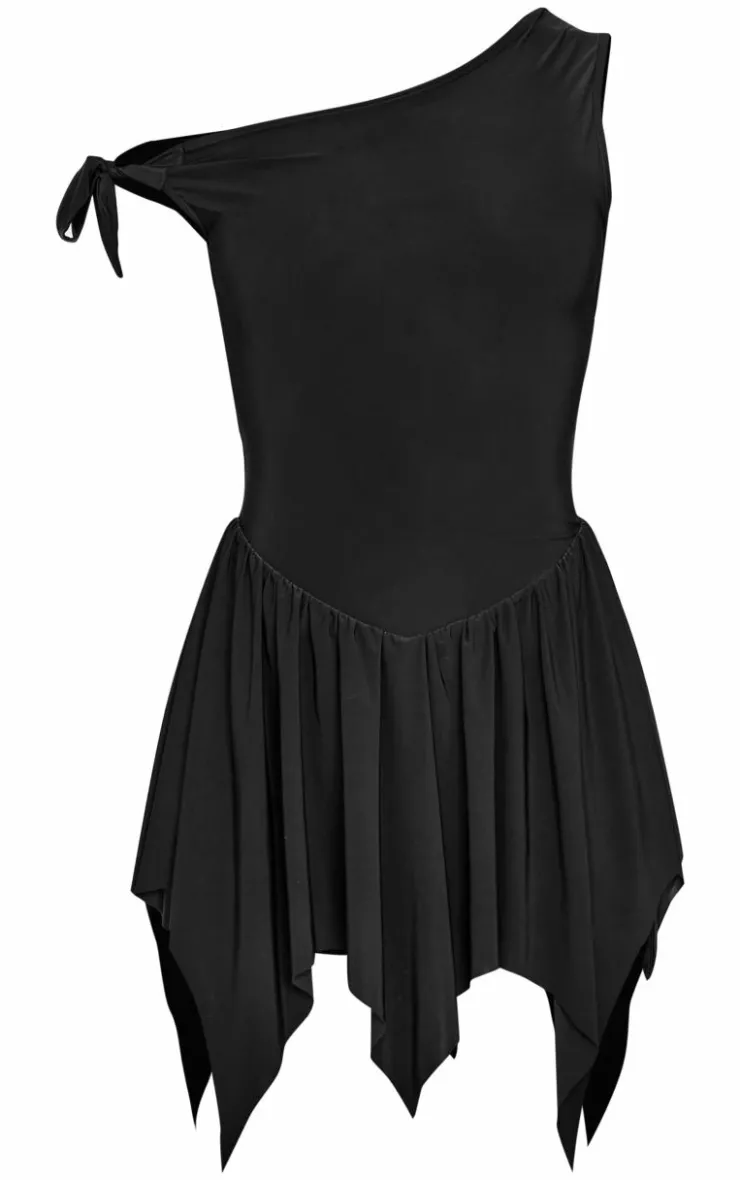Slinky Tie Strap Rara Skort Romper-PrettyLittleThing Sale