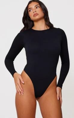 PrettyLittleThing Snatched*Snatched Rib Scoop Neck Bodysuit