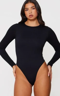 PrettyLittleThing Snatched*Snatched Rib Scoop Neck Bodysuit
