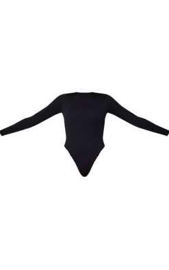 PrettyLittleThing Snatched*Snatched Rib Scoop Neck Bodysuit