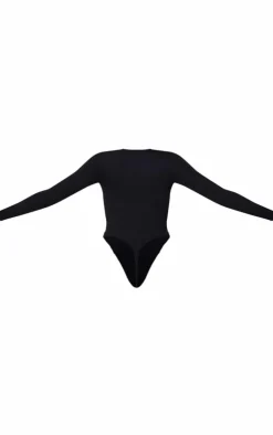 PrettyLittleThing Snatched*Snatched Rib Scoop Neck Bodysuit