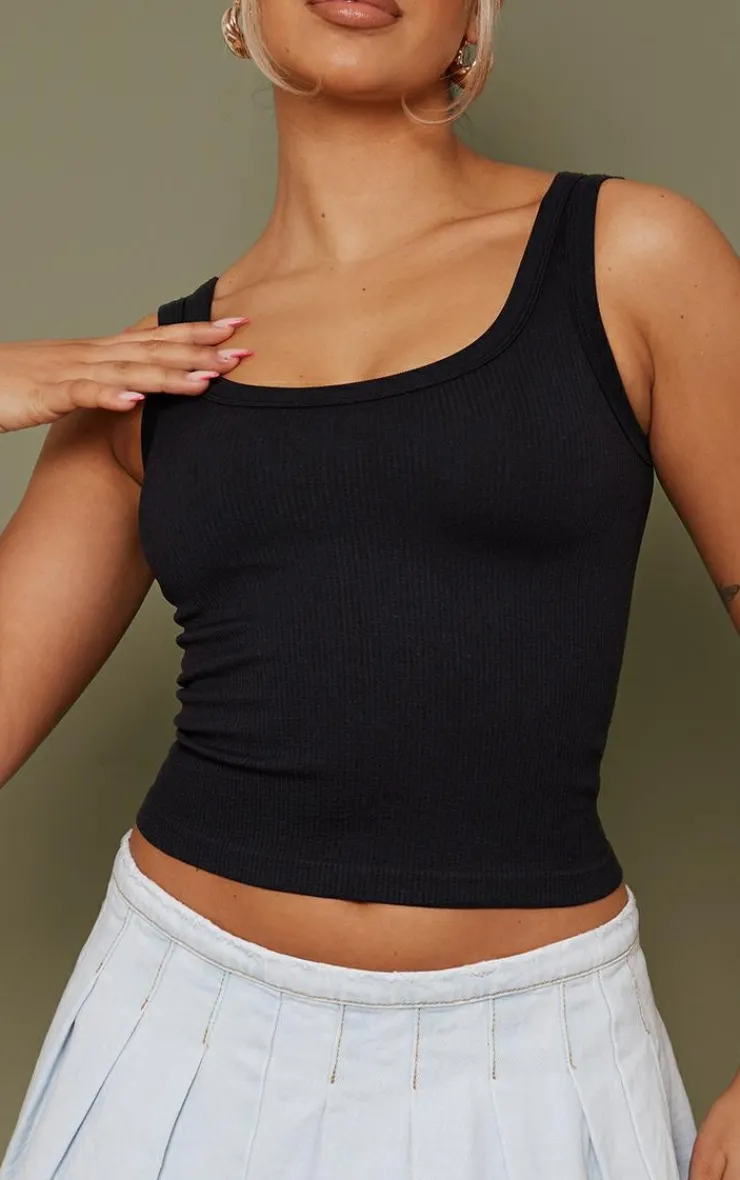 PrettyLittleThing Snatched*Snatched Rib Scoop Vest