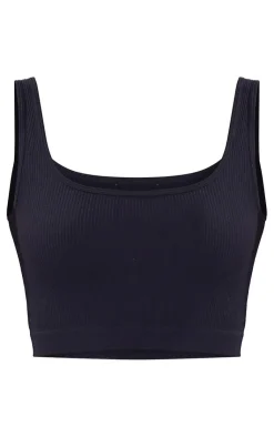 PrettyLittleThing Snatched*Snatched Rib Sleeveless Crop Top