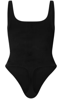 PrettyLittleThing Snatched*Snatched Rib Square Neck Sleeveless Bodysuit