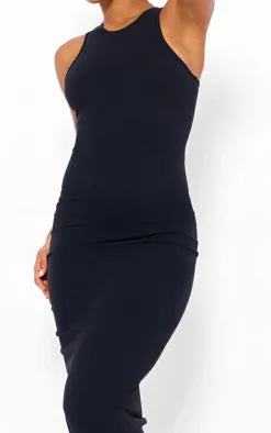 PrettyLittleThing Snatched*Snatched Sculpt Racer Neck Midaxi Dress