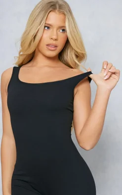 PrettyLittleThing Snatched*Snatched Sculpt Square Neck Sleeveless Jumpsuit