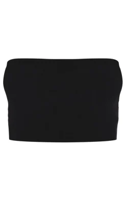 PrettyLittleThing Basic Tops*Soft Basic Ribbed Bandeau Crop Top