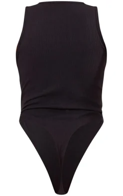 PrettyLittleThing Sleeveless Tops*Soft Ribbed Racer Bodysuit