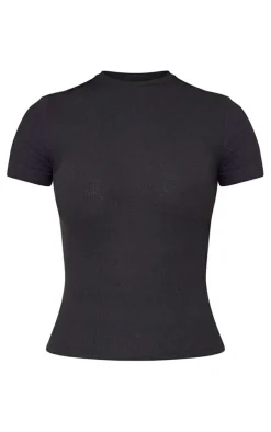 PrettyLittleThing T-Shirts*Soft Ribbed Short Sleeved T Shirt