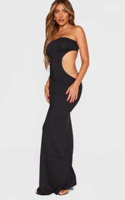 Soft Touch Bandeau Extreme Cut Out Maxi Dress-PrettyLittleThing Best