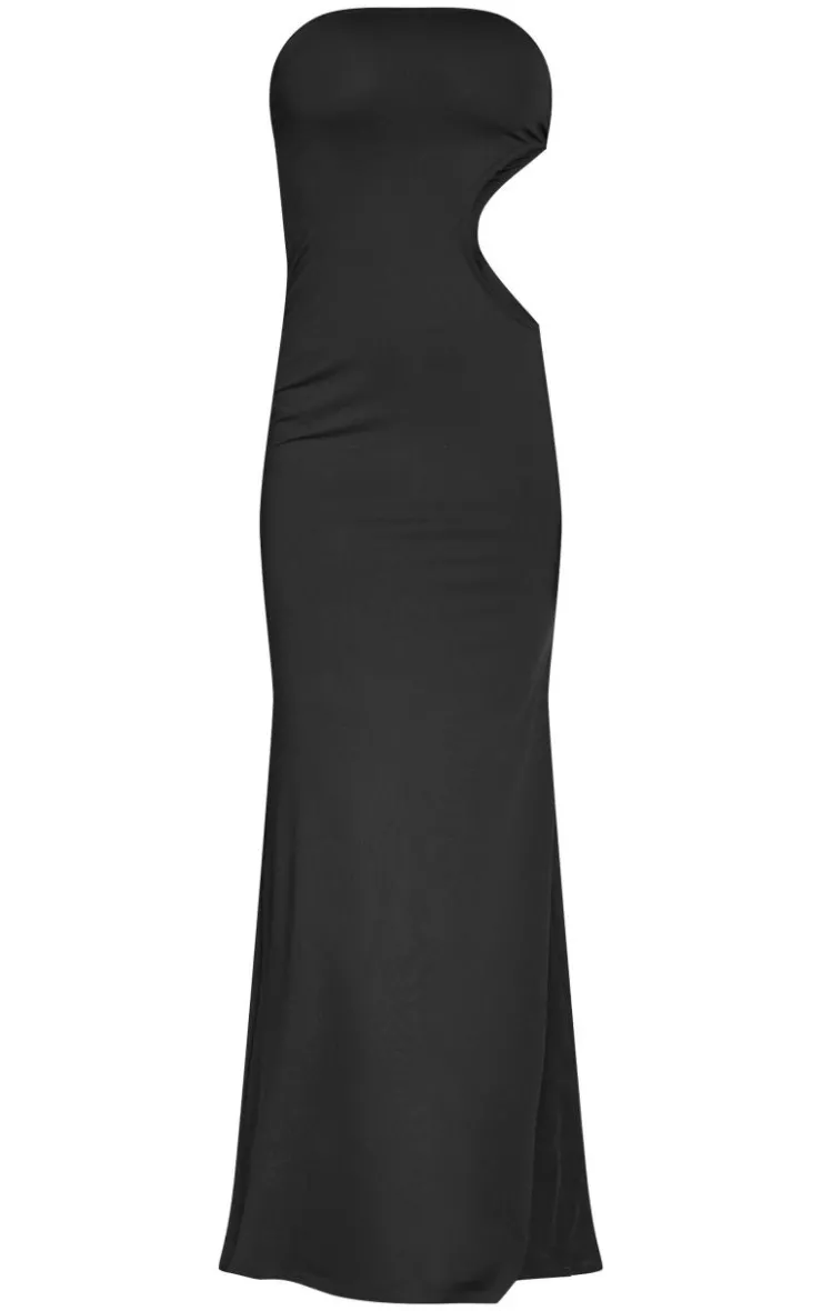 Soft Touch Bandeau Extreme Cut Out Maxi Dress-PrettyLittleThing Best