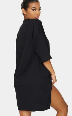 Split Oversized Boyfriend T Shirt Dress-PrettyLittleThing Clearance