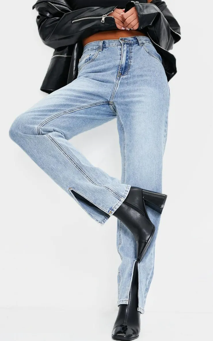 PrettyLittleThing Mid Heels*Square Toe Mid Flare Block Heels Ankle Boots