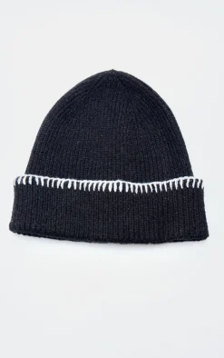 PrettyLittleThing Hats*Stitch Detail Rib Beanie