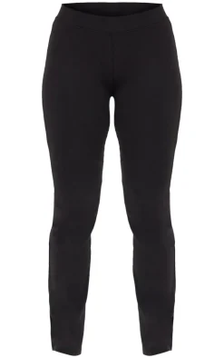 Hot PrettyLittleThing Straight Leg Pants Black