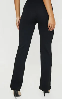 Discount PrettyLittleThing Straight Leg Suit Pant Black