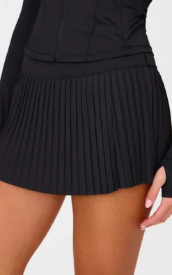 PrettyLittleThing Gym Wear*Stretch Active Pleated Active Skirt