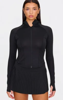 PrettyLittleThing Athletic Jackets*Stretch Active Zip Up Pocket Detail Sports Jacket