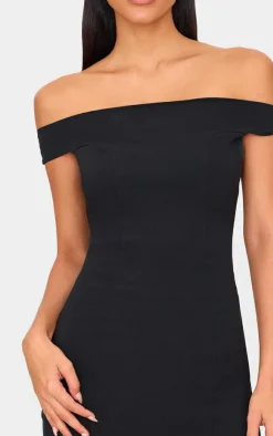 Stretch Woven Bardot Bodycon Dress-PrettyLittleThing Discount